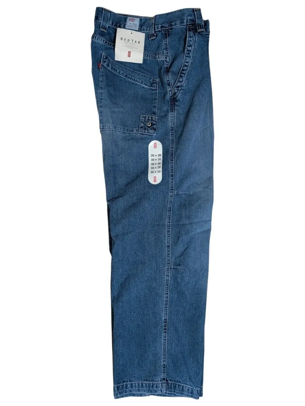 Deadstock Vintage Levis Dry Goods Carpenter Jeans Men 30x30 NWT Medium Wash 90s
